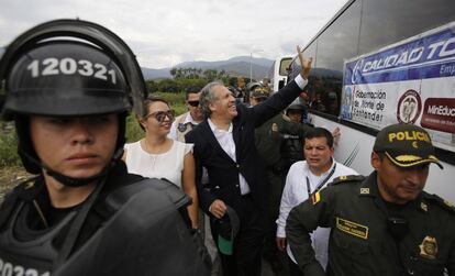 El jefe de la OEA, Luis Almagro, el viernes pasado en Cúcuta (Colombia)