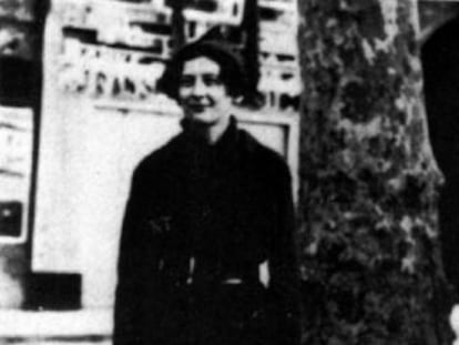 Simone Weil, en España, tras su regreso del frente, en 1936.
