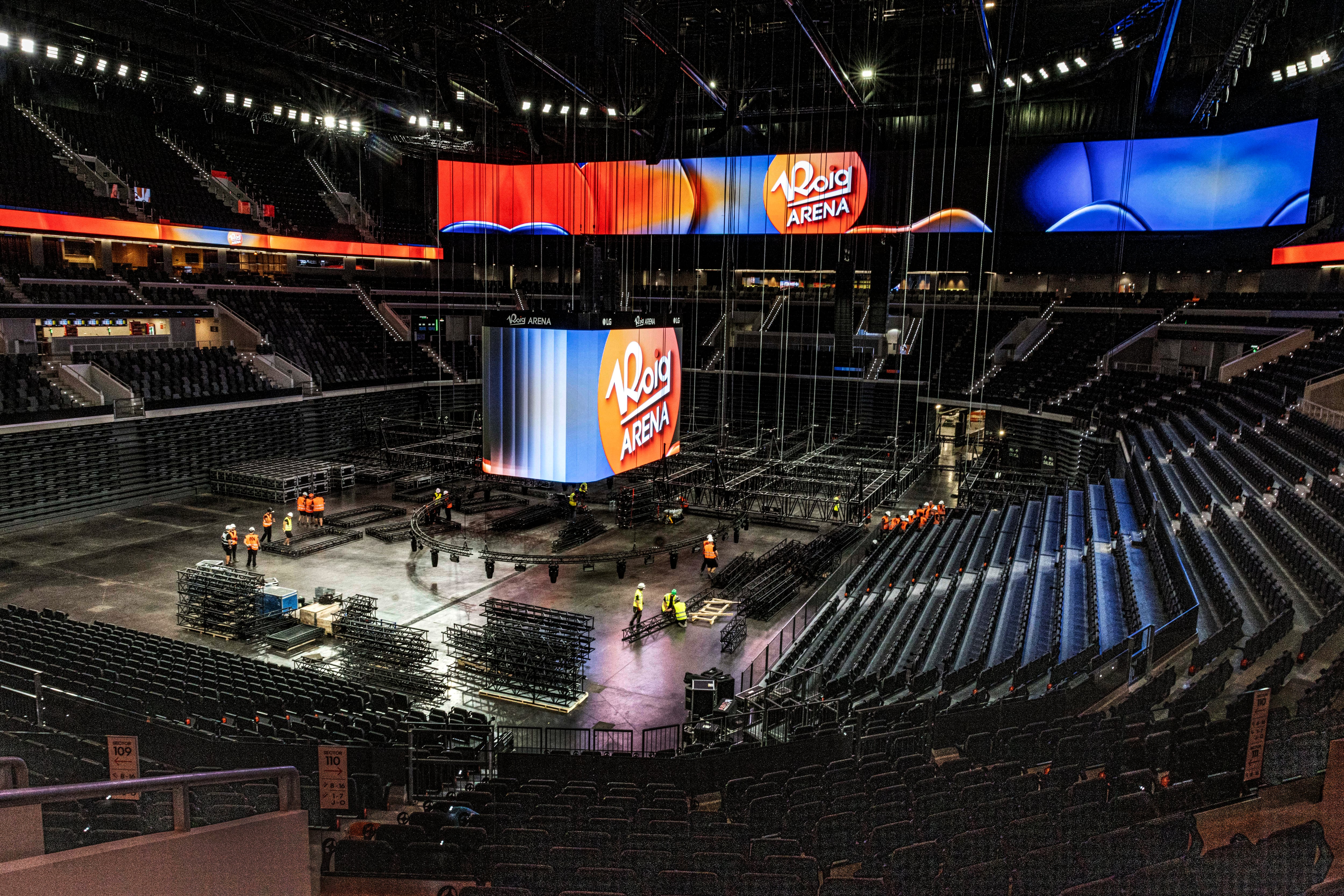 Interior del Roig Arena durante la presentación del recinto este 2 de septiembre de 2025.