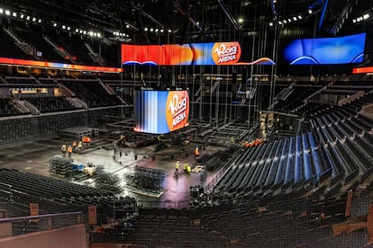Interior del Roig Arena durante la presentación del recinto este 2 de septiembre de 2025.
