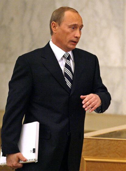 El presidente Putin, hoy en el Kremlin.