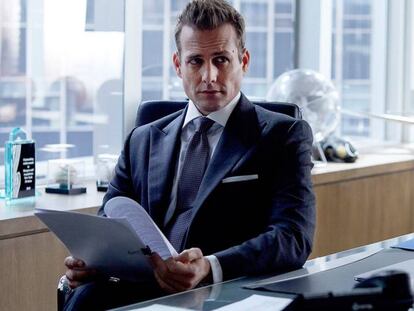 Gabriel Macht, en su papel de Harvey Specter para la serie 'Suits'.