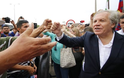 El jefe de la OEA, Luis Almagro, el viernes en Cúcuta (Colombia).