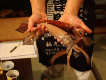 ¡Calamares vivos! Ñam, ñam