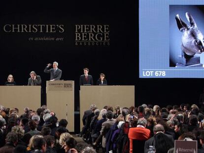 Una subasta de arte en Christie's