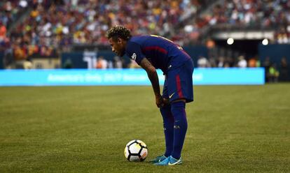 Neymar, contra la Juve.