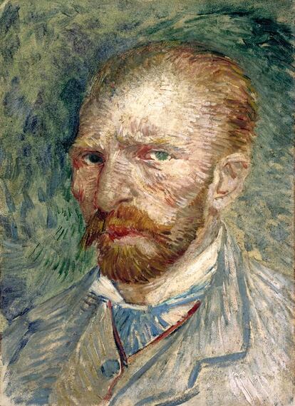 Autorretrato de Vincent van Gogh, fechado en 1887.