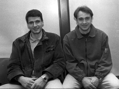 Perasovic y Laso, en una imagen de 1995, durante su etapa en el Taugrés.