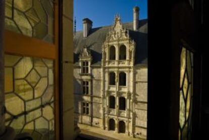 Interior del castillo de Azay-le-Rideau, en el valle del Loira.