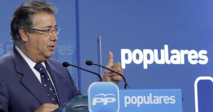 Zoido, ayer tras el abandono de Andalucía del CPFF.