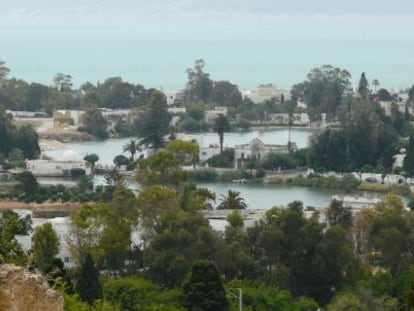 Vista de los puertos púnicos, en Cartago, en las afueras de Túnez.