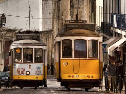 El tranvía 28 de Lisboa,