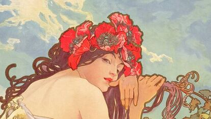 'Le stagioni: Estate' de Alphonse Mucha.