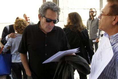 Miguel Ríos, durante la asamblea de la SGAE del martes.