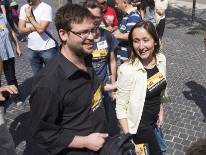 Los periodistas Albano Dante Fachin y Marta Sibina.