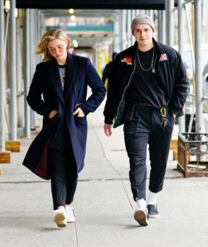 Brooklyn Beckham y Chloë Grace Moretz en Nueva York, el pasado 4 de marzo.