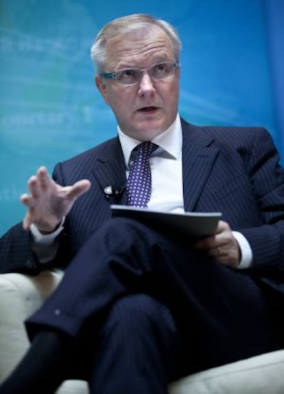 Olli Rehn, comisario europeo de Asuntos Económicos y Monetarios