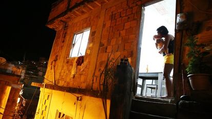 Casa em uma favela no Rio de Janeiro.