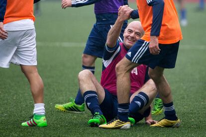 Infantino en un momento del partido.