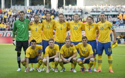Selección de fútbol de Suecia.