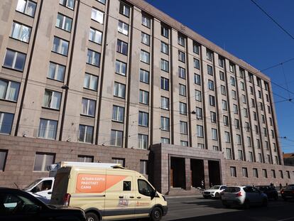 Cuartel general del FSB, los servicios secretos rusos, en San Petersburgo, el 2 de junio de 2021. Es el mismo edificio en el que el KGB soviético tenía su sede.