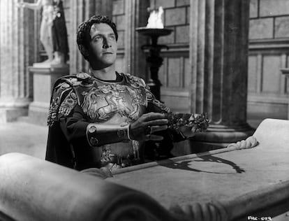 Christopher Plummer actua en 'La caída del Imperio romano', de 1964.