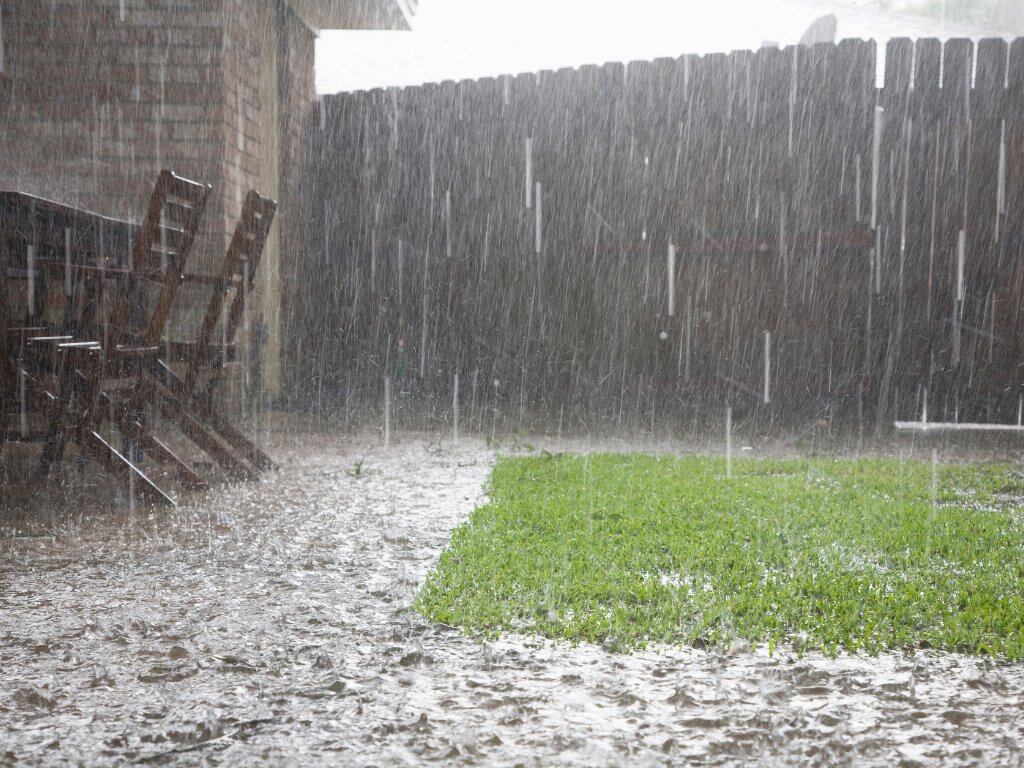 Una imagen de lluvias publicada en la red por Protecció Civil.