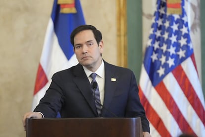 Marco Rubio en República Dominicana, el 6 de febrero de 2025. 