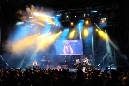 El músico fundador de Supertramp, Roger Hodgson actuando en el Starlite Festival de Marbella.