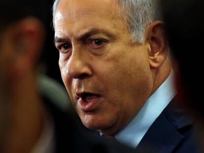 El primer ministro en funciones de Israel, Benjamín Netanyahu.