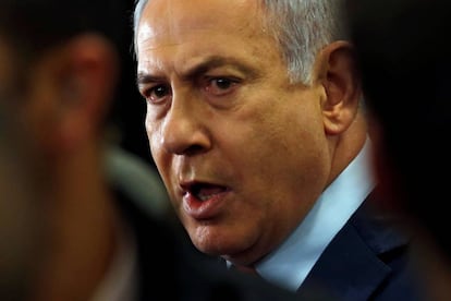 El primer ministro en funciones de Israel, Benjamín Netanyahu.