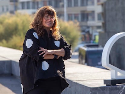 Isabel Coixet, en la presentación de 'Un amor' el martes en San Sebastián.