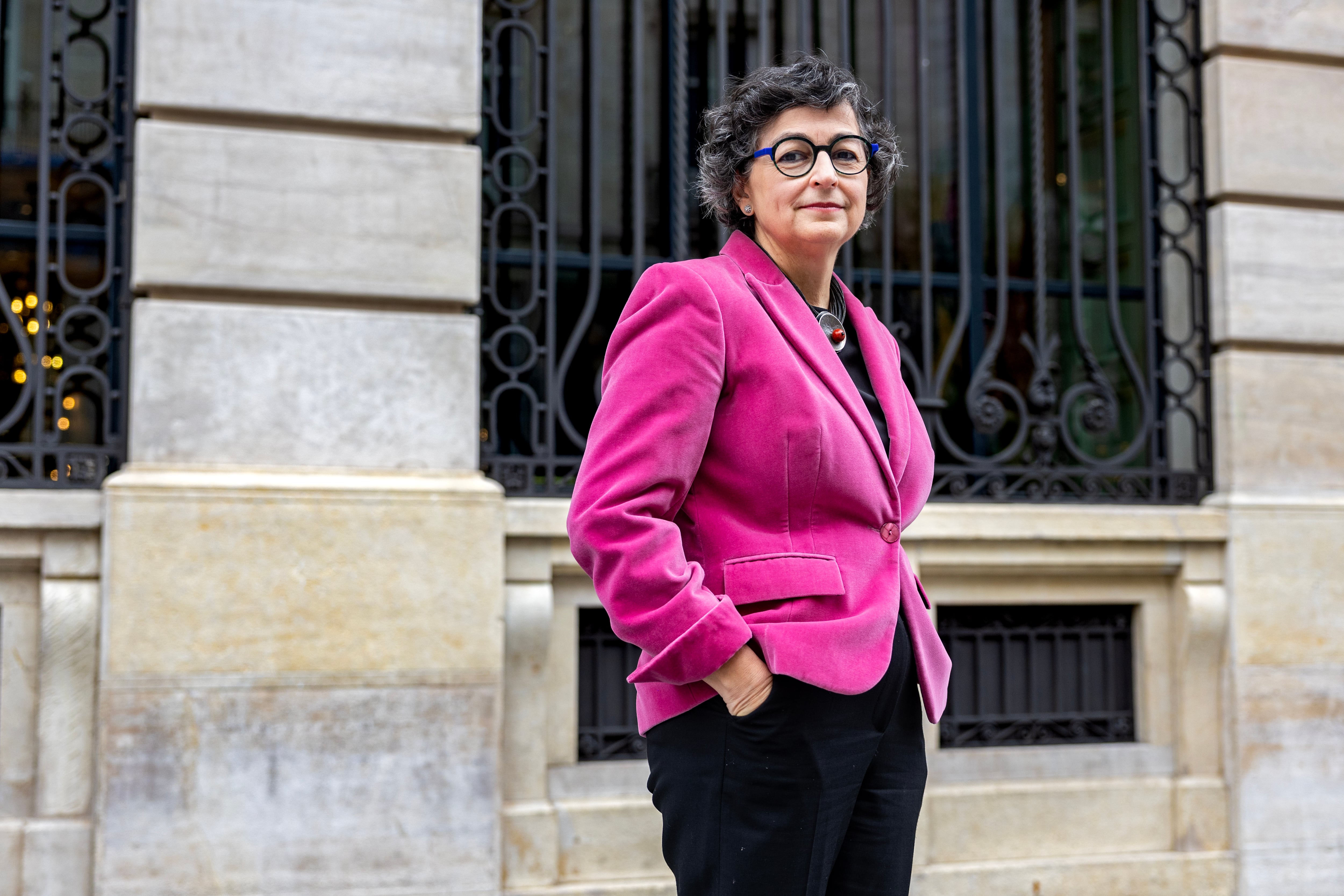 La exministra de Asuntos Exteriores Arancha González Laya, el pasado viernes en el centro de Madrid.