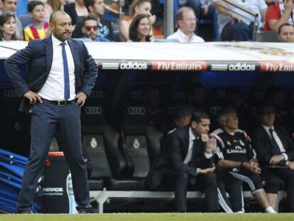 Nuno, durante el partido