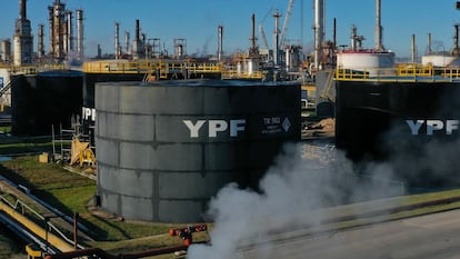 Refinería de YPF La Plata, el 1 de agosto de 2022.