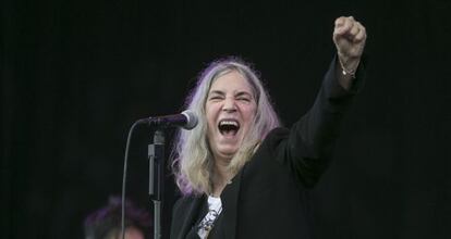 Patti Smith, durant l'actuació al Primavera Sound.