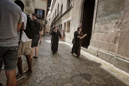 Carrer de les Escoles, al barri de Sa Calatrava.