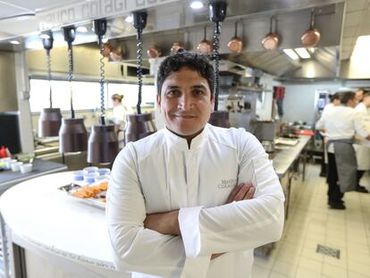 Mauro Colagreco, en la cocina de Mirazur en 2019.