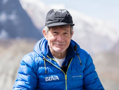 El veterano alpinista abulense de 84 años Carlos Soria