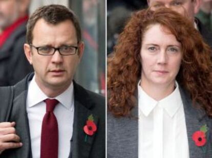 Andy Coulson y Rebekah Brooks, en una imagen de archivo.