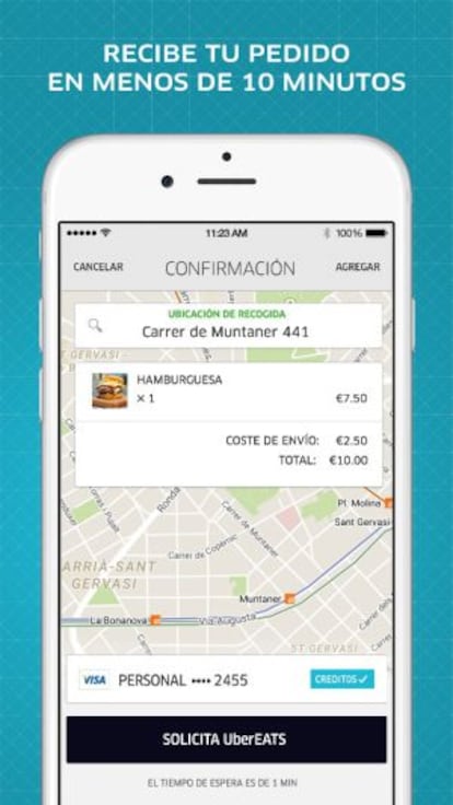 Uber Eats, el nuevo servicio de Uber.