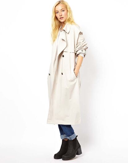 Trench blanco de Cheap Monday (109,31 euros)