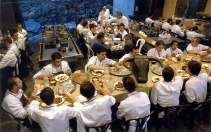 Comida de Ferran Adrià y su equipo de elBulli.