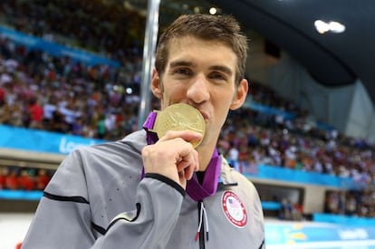 Phelps, durante los Juegos de Londres de 2012. 