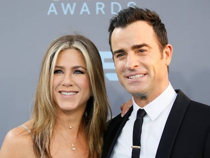 Los actores Jennifer Aniston y Justin Theroux, en una foto tomada en el 2016.