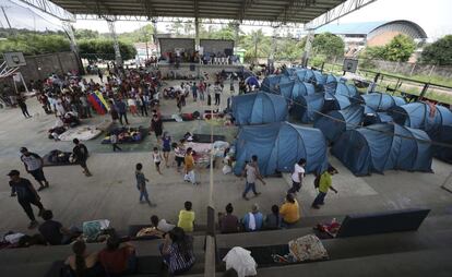 Hasta el momento las familias venezolanas permanecen en ocho albergues, de acuerdo con las autoridades migratorias de Colombia.