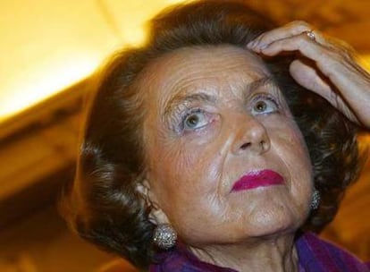 La millonaria Liliane Bettencourt.