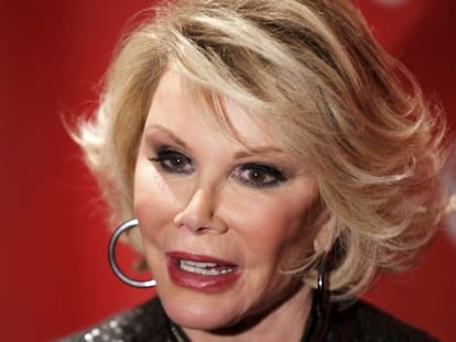 A atriz Joan Rivers, em 2010.