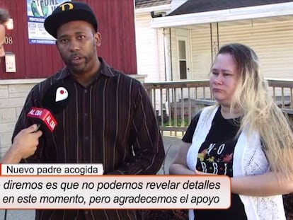 Antwon e Cynthia Mans, pais de acolhida de Natalia Grace, durante a entrevista ao canal Cuatro.