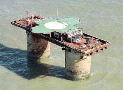 Plataforma de Sealand, a siete millas de la costa inglesa, al norte del Támesis.